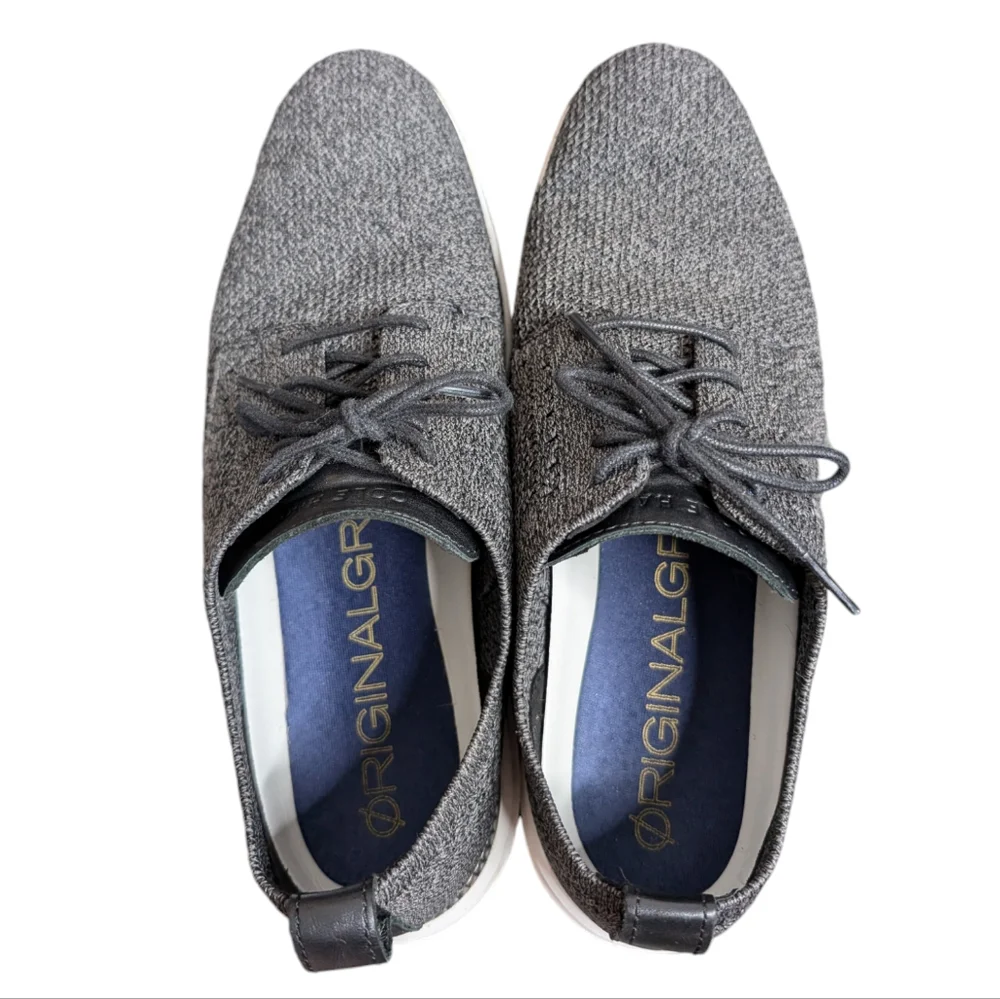 Cole Haan Men's Original Grand Stitchlite Plain Oxford Light Gray White Size 9M